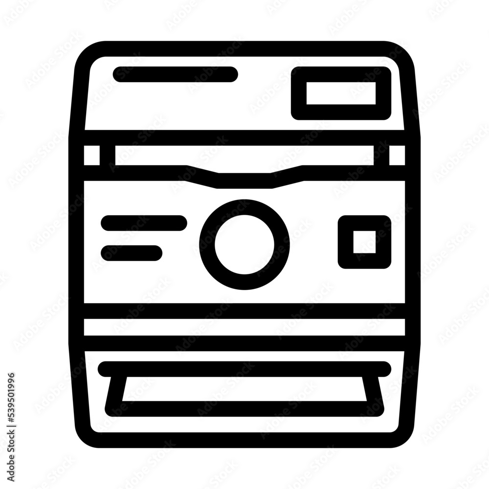 photo camera retro gadget line icon vector. photo camera retro gadget sign. isolated contour symbol black illustration photo camera retro gadget line icon vector. photo camera retro gadget sign. isolated contour symbol black illustration
