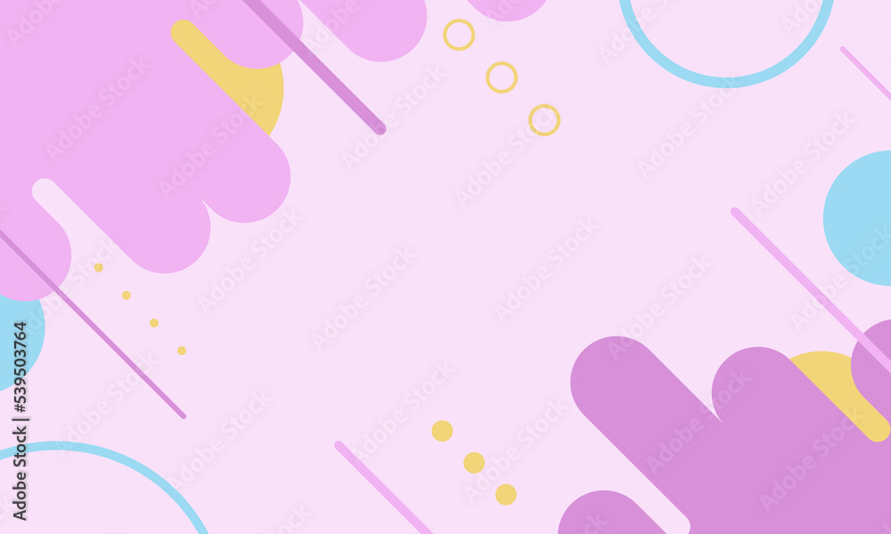 Pastel color abstract fluid flat background