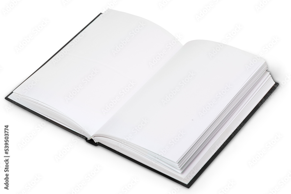 Close up of a blank folded white paper on white background Close up of a blank folded white paper on white background
