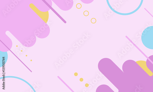 Pastel color abstract fluid flat background