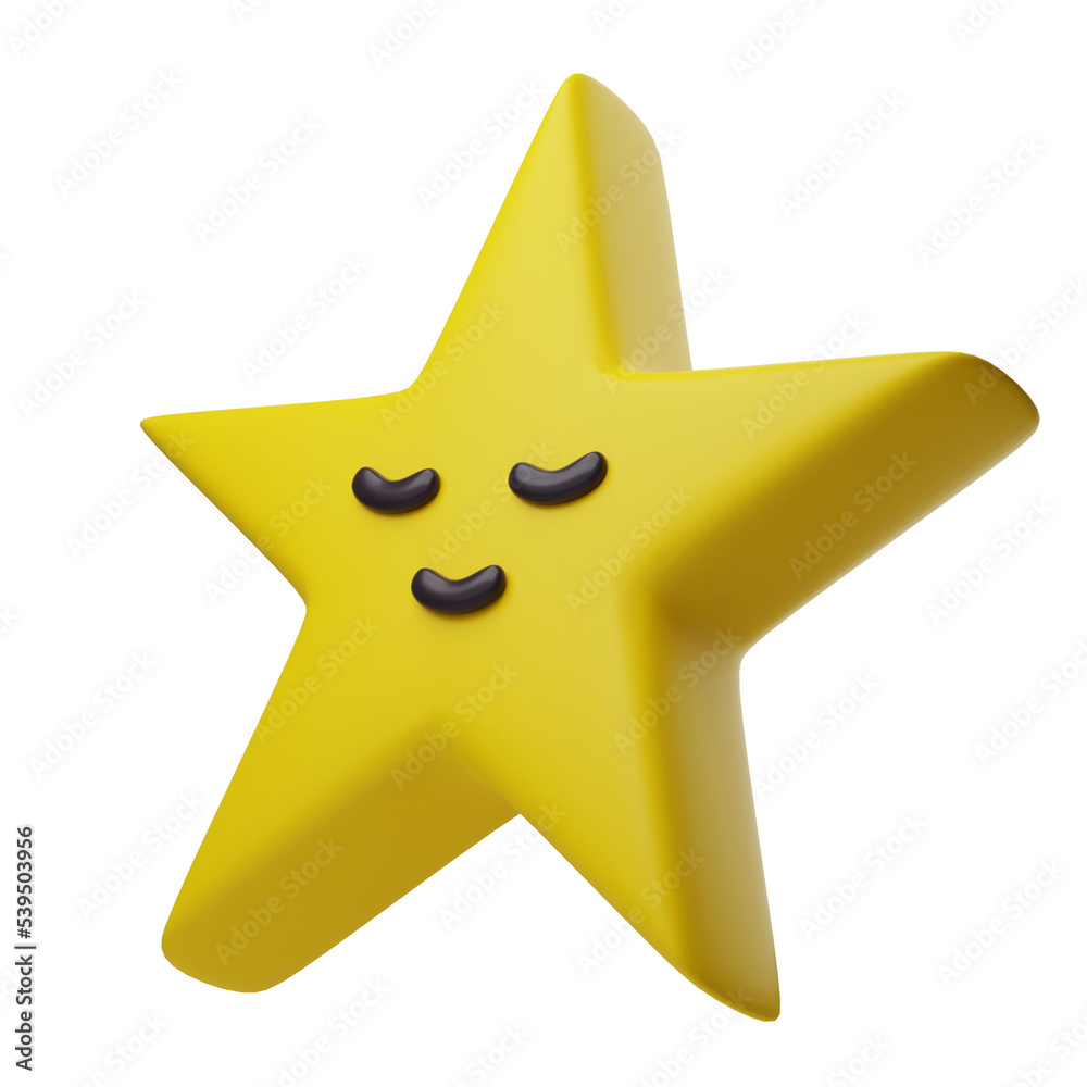 3D rendering yellow star smiley face on pink background Star rating concept, rating 3D rendering yellow star smiley face on pink background Star rating concept, rating