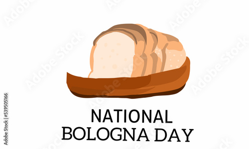 Vector graphic of national bologna day for national bologna day celebration. flat design. Line art design. flyer design. flat illustration. Banner design. October 24.