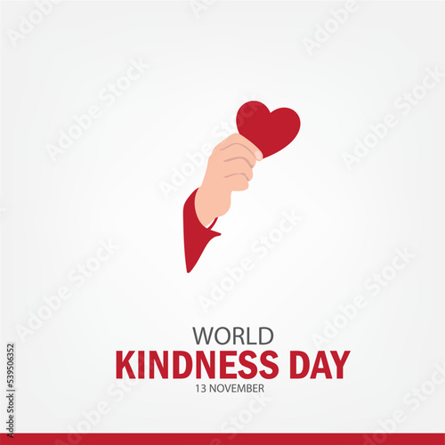 Vector Illustration World Kindness Day. Good for posters. banners. brochure. social media. Simple and Elegant Design