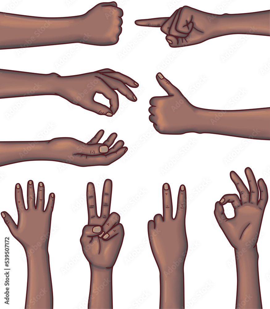 Poster Manos haciendo señas, gestos y ademanes – Wall Art | UkPosters