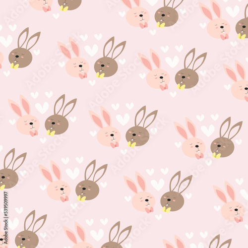 Collection of cute animal patterns suitable for textile design