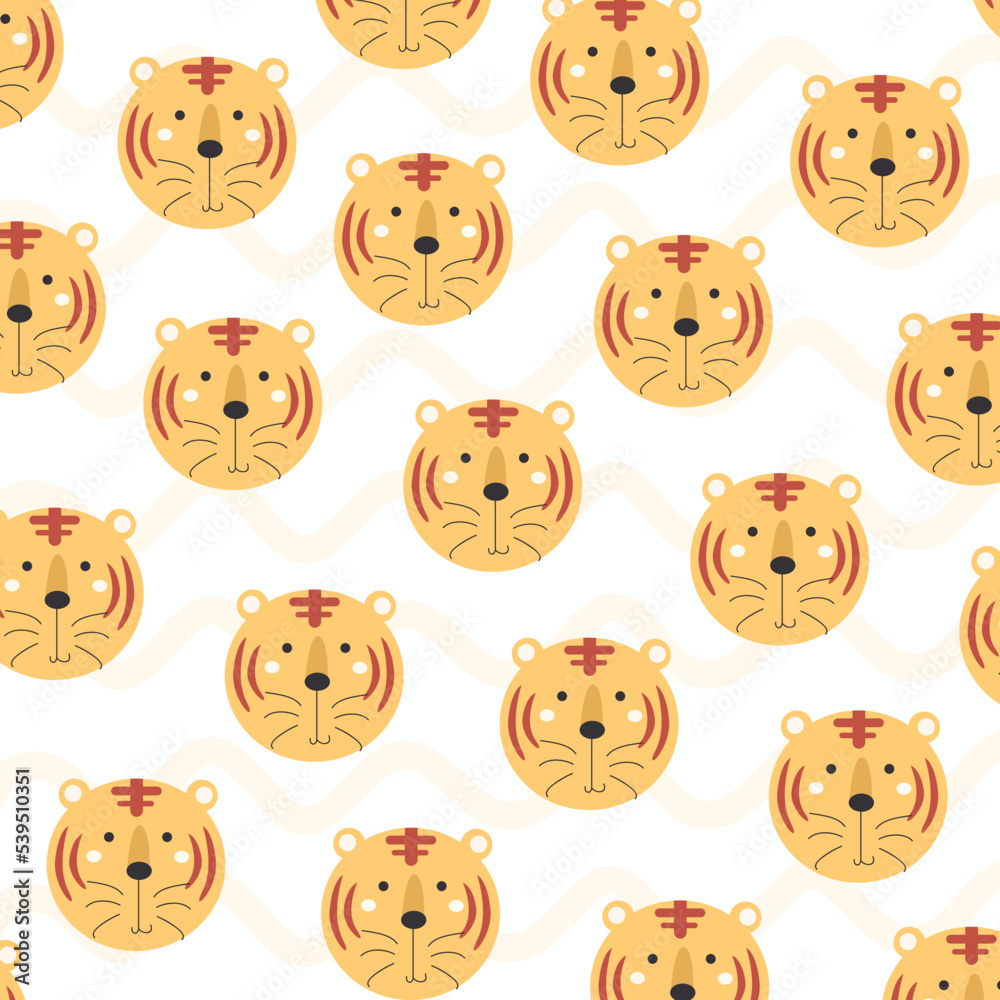 Collection of cute animal patterns suitable for textile design Collection of cute animal patterns suitable for textile design
