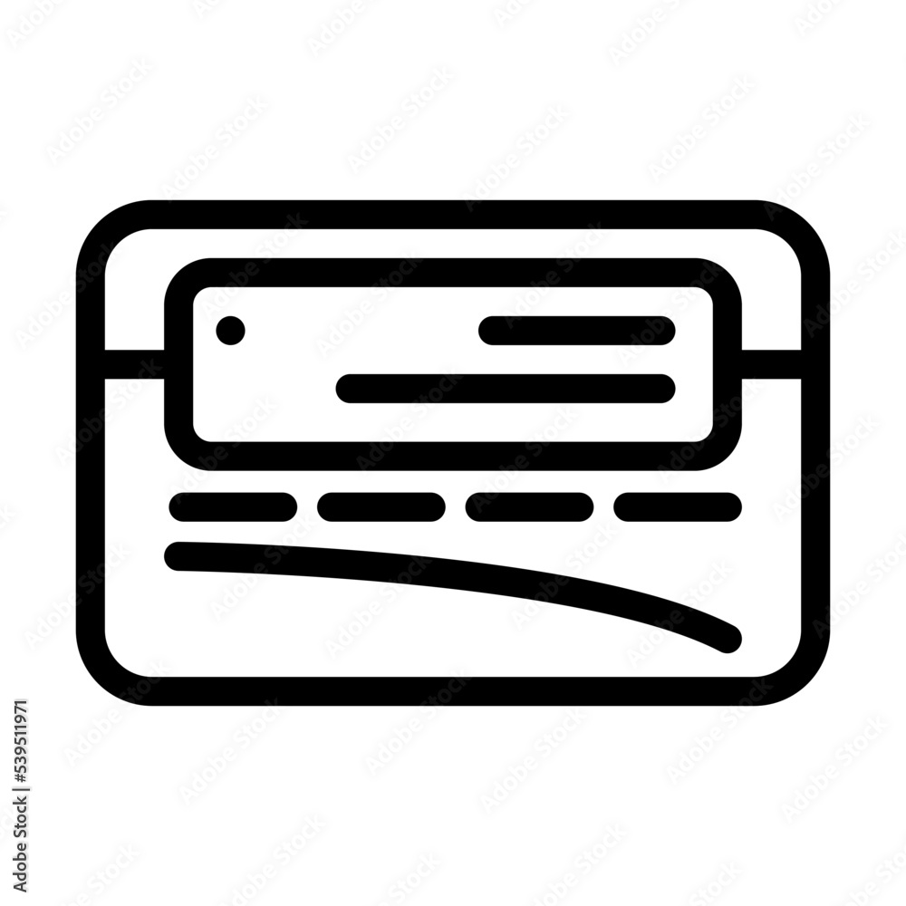 vhs player retro gadget line icon vector. vhs player retro gadget sign. isolated contour symbol black illustration vhs player retro gadget line icon vector. vhs player retro gadget sign. isolated contour symbol black illustration
