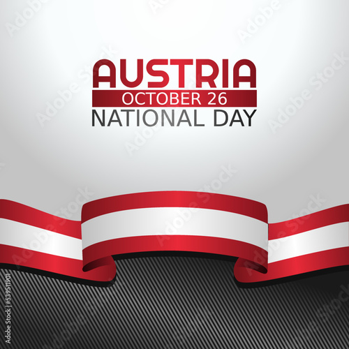 vector graphic of austria national day good for austria national day celebration. flat design. flyer design.flat illustration.