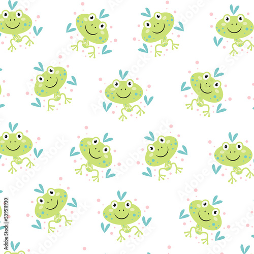 Collection of cute animal character patterns suitable for textile design