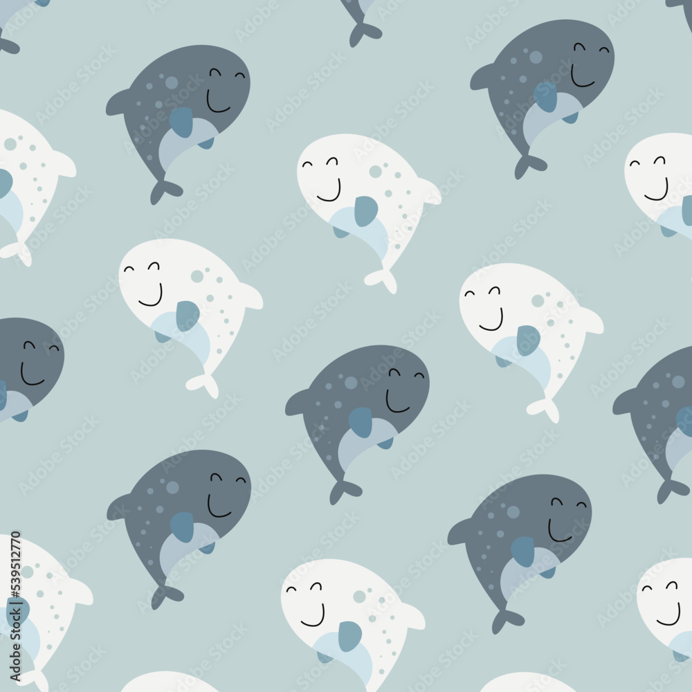 Collection of cute animal character patterns suitable for textile design Collection of cute animal character patterns suitable for textile design