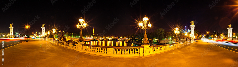 Brücke in Paris - Panorama