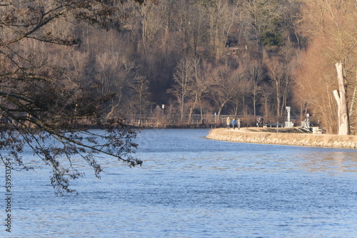 Winterliche Donau bei Ulm