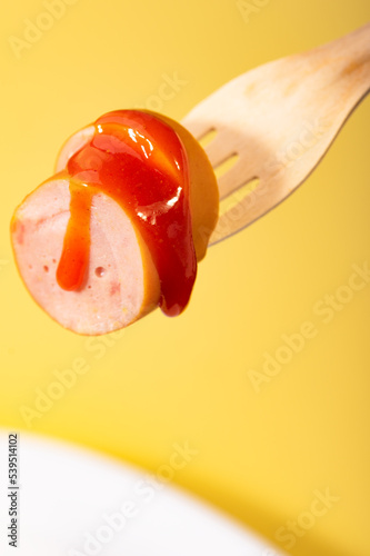 Curry Wurst eine Nahaufnahme