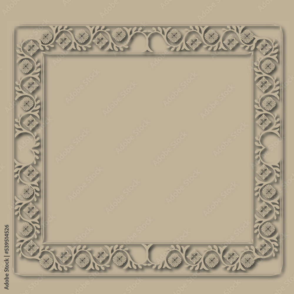 Frame, in the style of an ornament, Vector illustration eps 10, Art. Frame, in the style of an ornament, Vector illustration eps 10, Art.