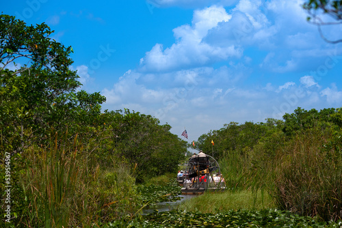 Airboat tour in The Everglades National Park, Florida, United States