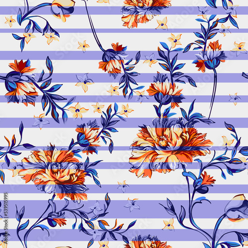 seamless pattern with flowers
