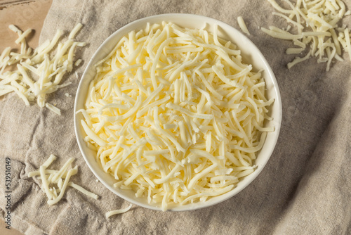 Canvas Print Organic Shredded Mozzarella Cheese