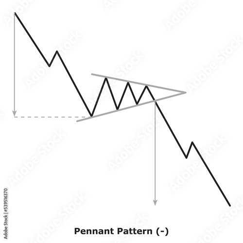 Pennant Pattern (-) White & Black