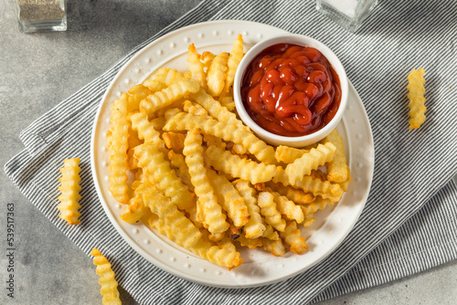 Homemade Crinkle Cut French Fries