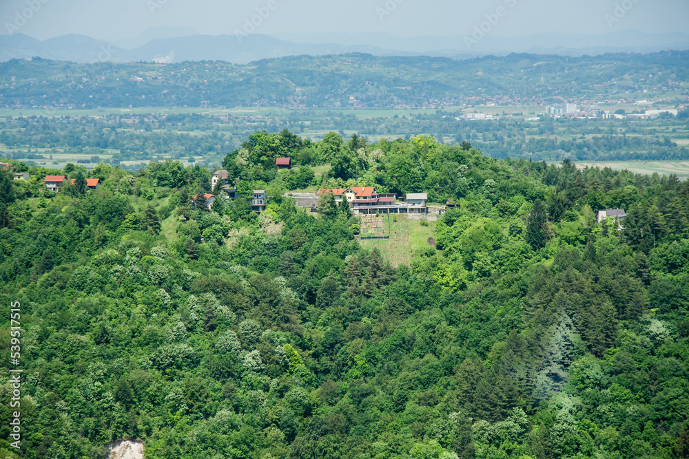 Panorama of Town of Samobor in Croatia