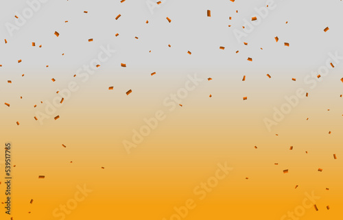 party background with confetti place for yours text at the center Anniversary celebration greeting illustration in flat simple cartoon style with fun explosion