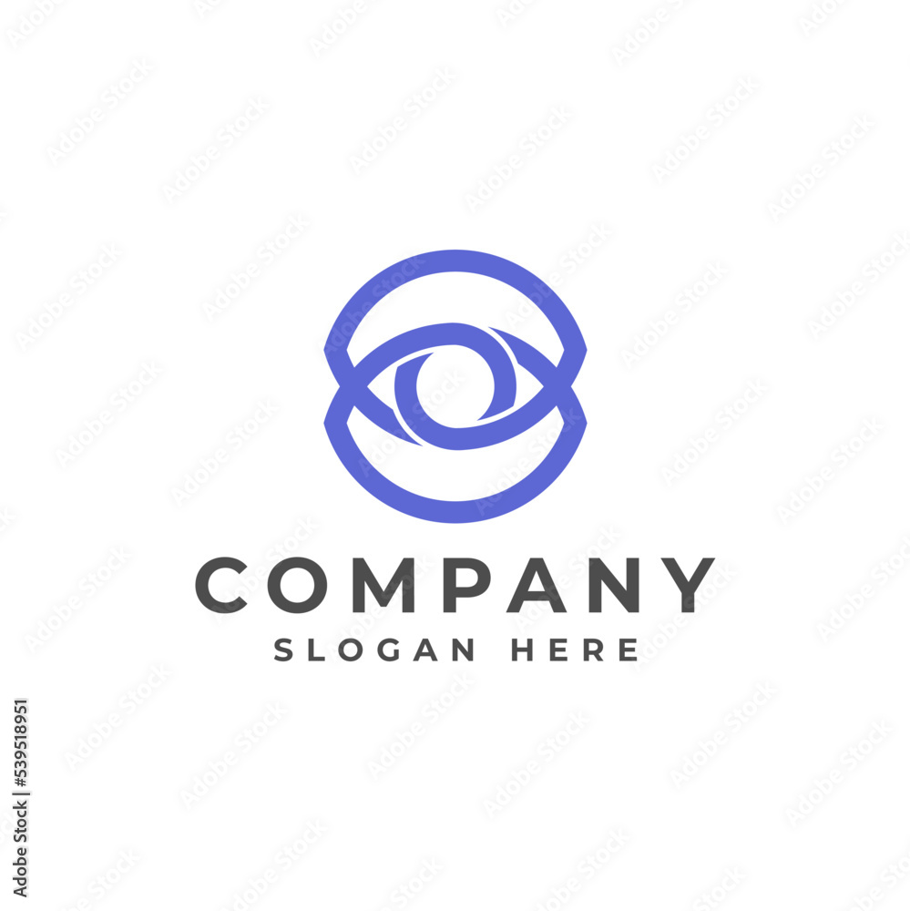 Modern Eye Abstract Logo Modern Eye Abstract Logo