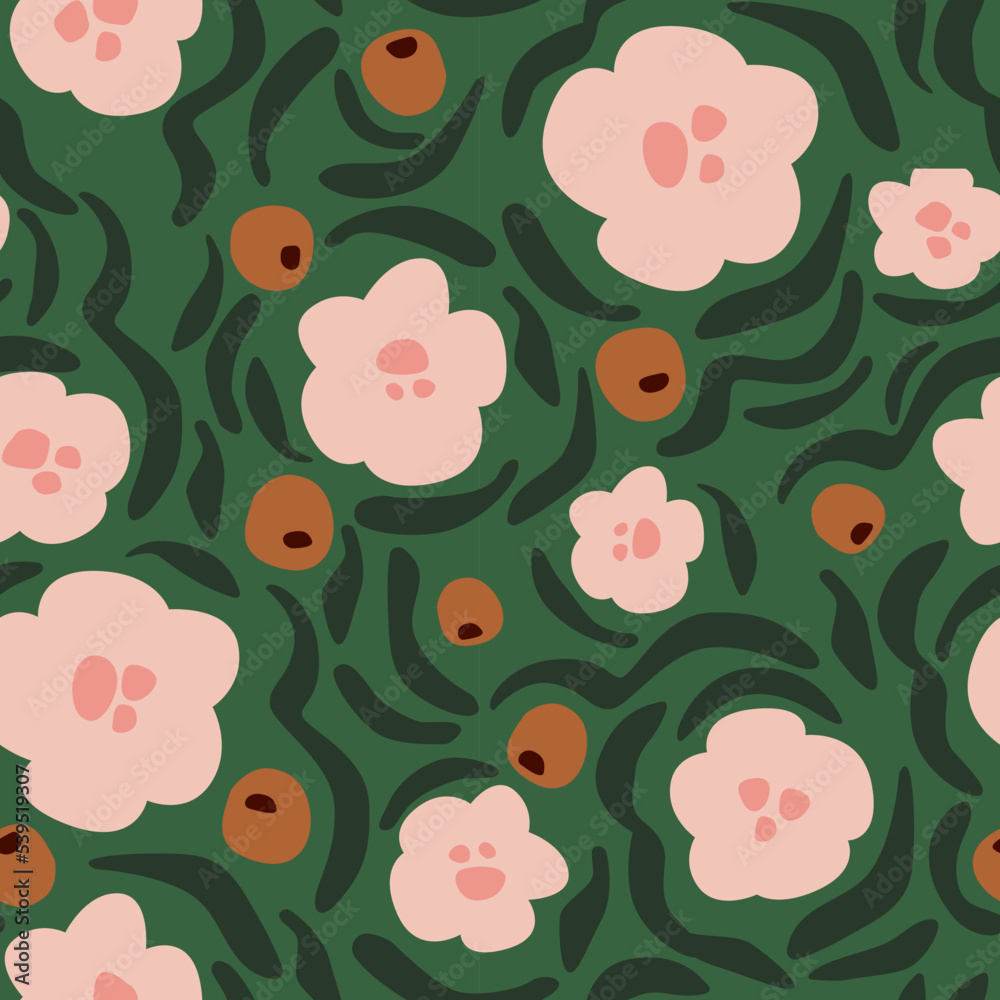 Seamless pattern with flowers Seamless pattern with flowers