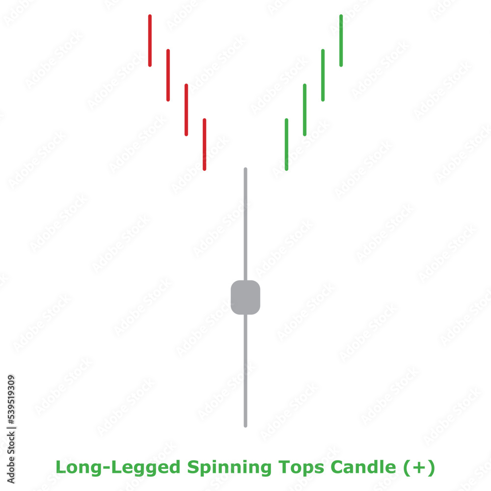 Long-Legged Spinning Tops Candle (+) Green & Red - Round Long-Legged Spinning Tops Candle (+) Green & Red - Round