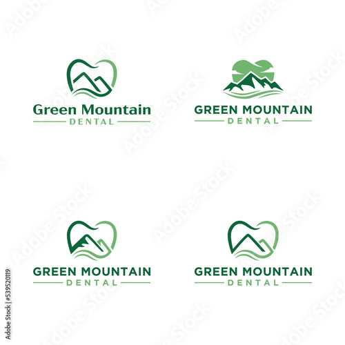 Green mountain dental logo