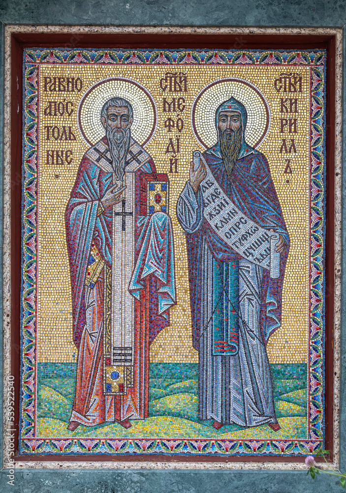 St. Cyril and St. Methodius. Mosaic