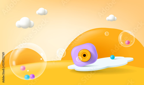 Abstract background, scene for product display, 3d rendering.