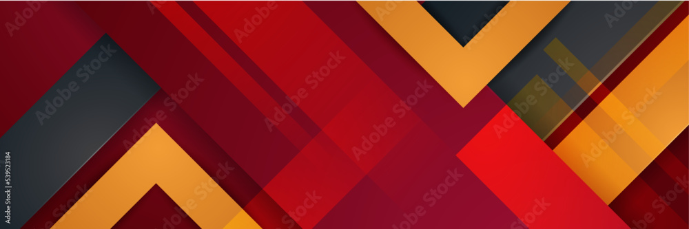 Abstract black red orange banner with square Abstract black red orange banner with square