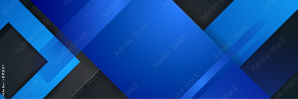 Abstract black blue banner Abstract black blue banner