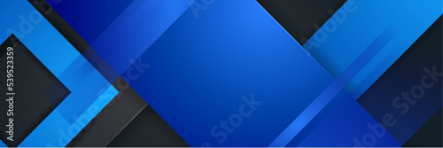 Free Download Abstract black blue banner - GFXLoad