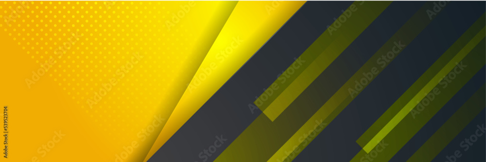 Abstract black yellow orange banner Abstract black yellow orange banner