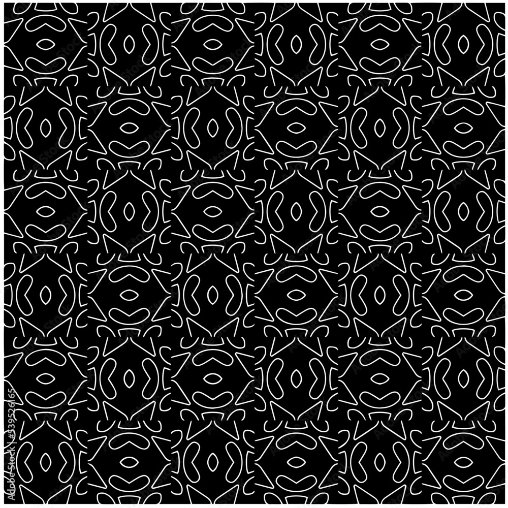 
Design seamless monochrome geometric pattern. Abstract background. Vector art.Perfect for site backdrop, wrapping paper, wallpaper, textile and surface design. 