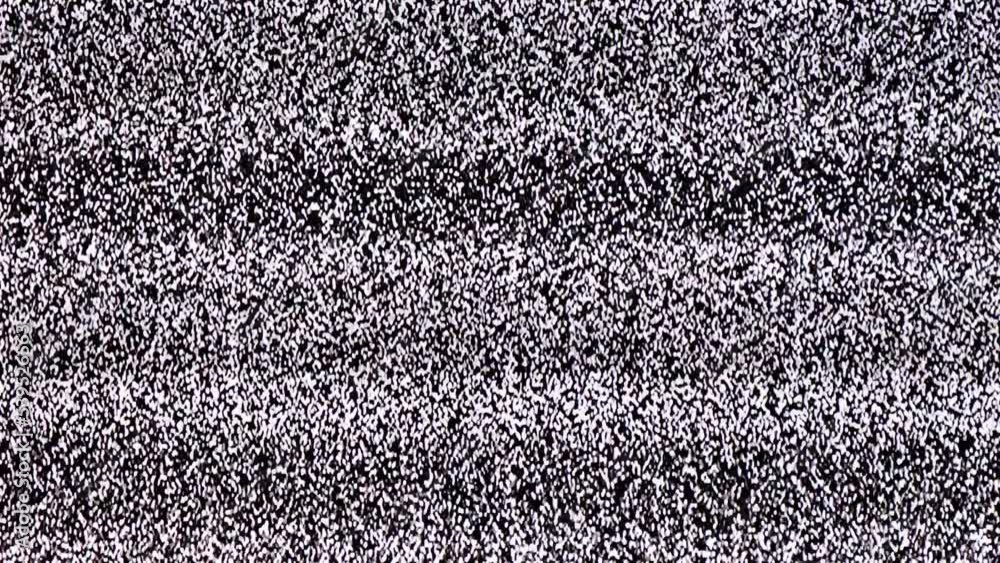 TV Static Noise Glitch Effect – Original Video from a vintage Television
