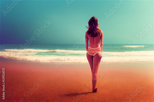 Woman looking a the sea