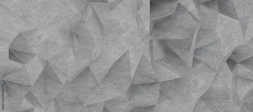 Fototapeta premium shape. Distorted low poly backdrop with sharp lines.