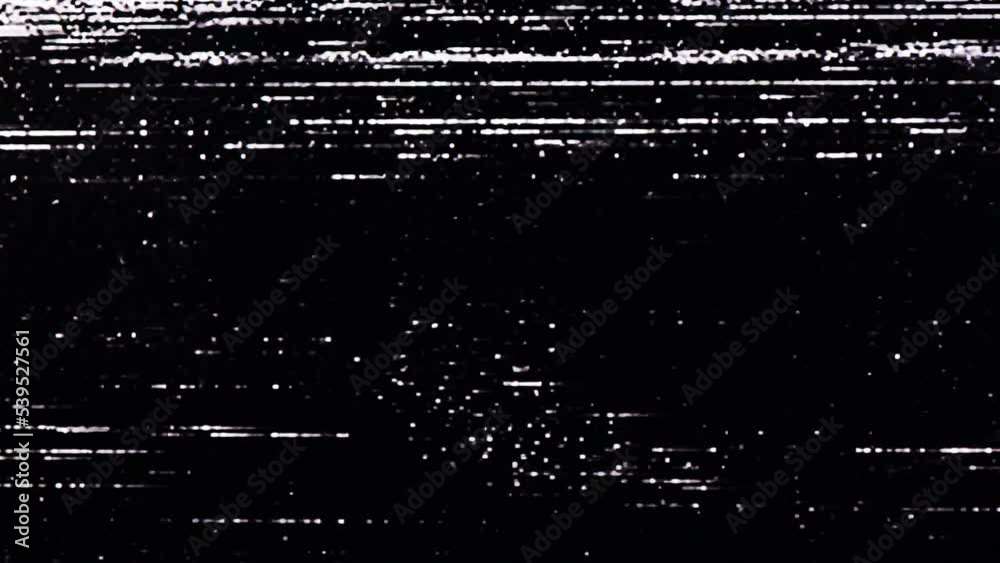 TV Static Noise Glitch Effect – Original Video from a vintage Television