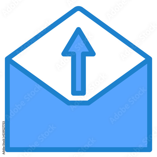 Email send blue style icon Free Download Email send blue style icon - GFXLoad