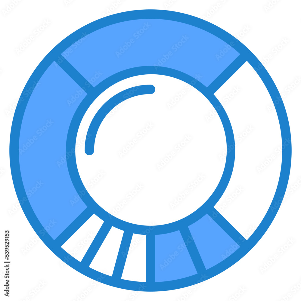 Curcular chart blue style icon Curcular chart blue style icon