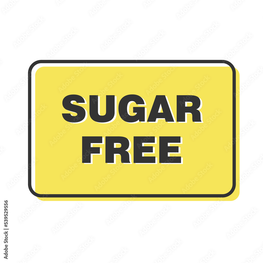 sugar free icon from nutrition concept sugar free icon from nutrition concept