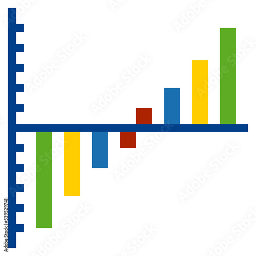 Gantt chart flat style icon