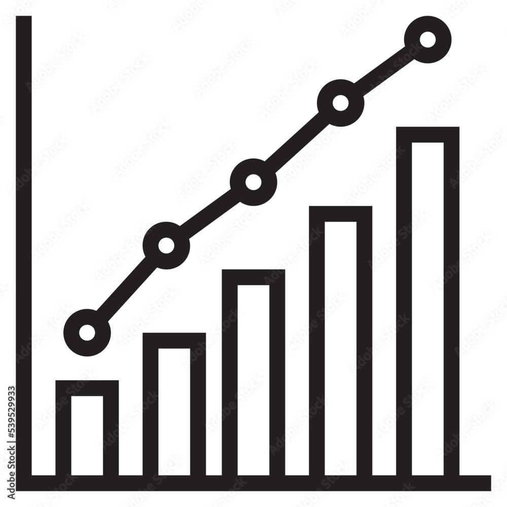 Analytic outline style icon Analytic outline style icon