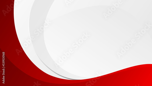 Obraz na plátně Red curve on a white background vector