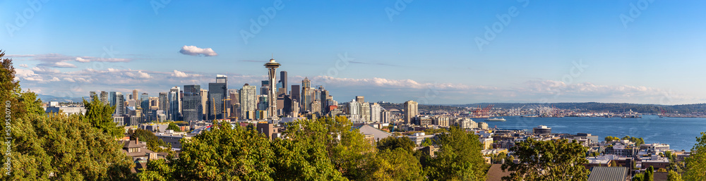 Fototapeta premium Seattle cityscape and Space Needle