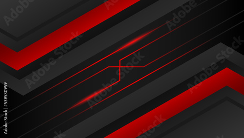 Abstract geometric line red and black background