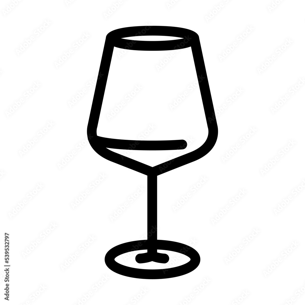 cabernet wine glass line icon vector. cabernet wine glass sign. isolated contour symbol black illustration cabernet wine glass line icon vector. cabernet wine glass sign. isolated contour symbol black illustration