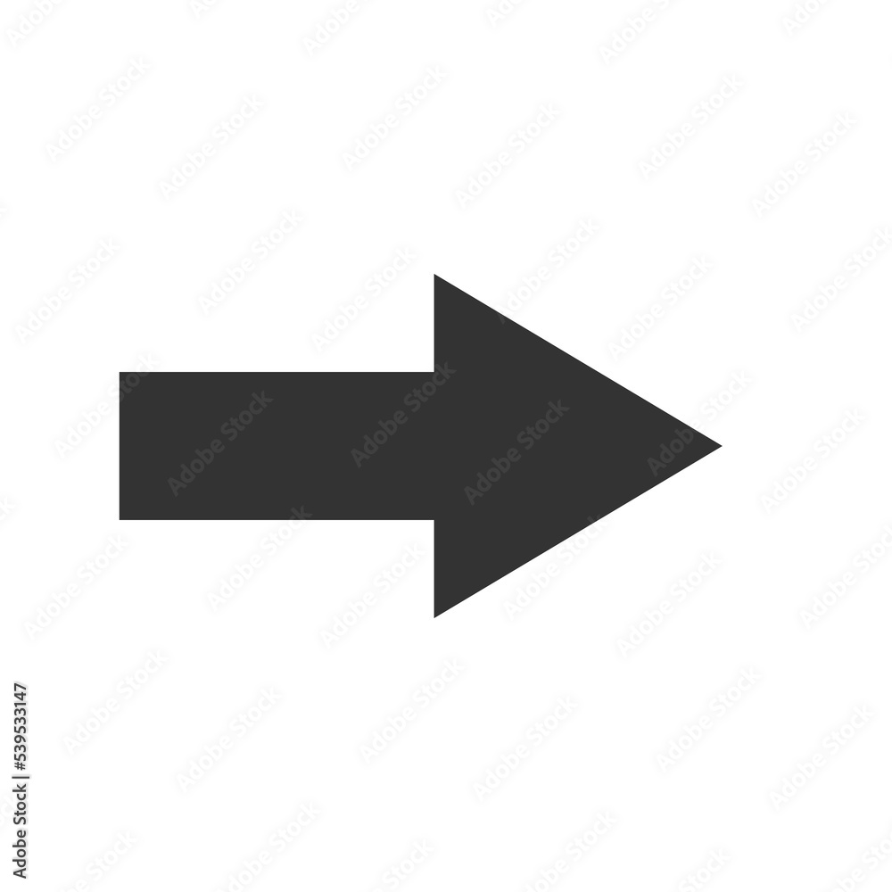 Arrow black icon. Cursor. Modern arrow.